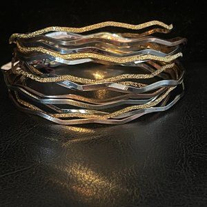 LAMINATED GOLD WOMEN BRACELET